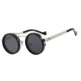 Maxbell Adjustable Tint Sunglasses Fashion Eyewear for Travel Camping Outdoor Sports Silvery Frame