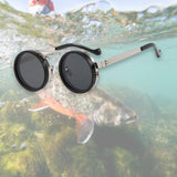Maxbell Adjustable Tint Sunglasses Fashion Eyewear for Travel Camping Outdoor Sports Silvery Frame