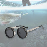 Maxbell Adjustable Tint Sunglasses Fashion Eyewear for Travel Camping Outdoor Sports Silvery Frame