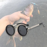 Maxbell Adjustable Tint Sunglasses Fashion Eyewear for Travel Camping Outdoor Sports Silvery Frame