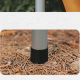 8Pcs Tent Poles for Tarp Iron for Backpacking Awning Canopy Rain Shelter Silver 57.5 cmx2.5cm