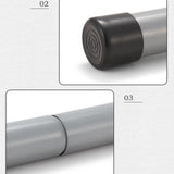 8Pcs Tent Poles for Tarp Iron for Backpacking Awning Canopy Rain Shelter Silver 57.5 cmx2.5cm