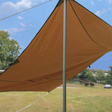 8Pcs Tent Poles for Tarp Iron for Backpacking Awning Canopy Rain Shelter Silver 57.5 cmx2.5cm
