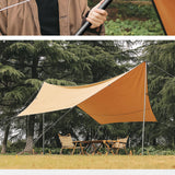 8Pcs Tent Poles for Tarp Iron for Backpacking Awning Canopy Rain Shelter Silver 57.5 cmx2.5cm