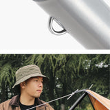 8Pcs Tent Poles for Tarp Iron for Backpacking Awning Canopy Rain Shelter Silver 57.5 cmx2.5cm