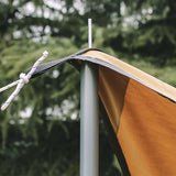 8Pcs Tent Poles for Tarp Iron for Backpacking Awning Canopy Rain Shelter Silver 57.5 cmx2.5cm