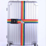 Combination Lock Luggage Strap Buckle Packing Strap Adjustable for Suitcases