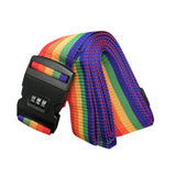 Combination Lock Luggage Strap Buckle Packing Strap Adjustable for Suitcases