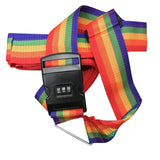 Combination Lock Luggage Strap Buckle Packing Strap Adjustable for Suitcases