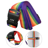 Combination Lock Luggage Strap Buckle Packing Strap Adjustable for Suitcases