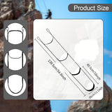 Maxbell Climbing Ladder Swim Marine Rope Boating Ladder for Yacht Motorboat Canoeing