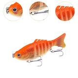 Maxbell 5x Swimbaits Realistic Multi Jointed Fishing Lures for Walleye Bluegill Bass