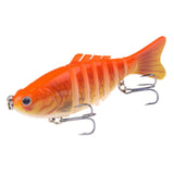 Maxbell 5x Swimbaits Realistic Multi Jointed Fishing Lures for Walleye Bluegill Bass