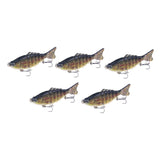 Maxbell 5x Fishing Lures Slow Sinking Realistic Crankbaits for Perch Catfish Walleye