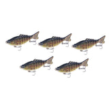 Maxbell 5x Fishing Lures Slow Sinking Realistic Crankbaits for Perch Catfish Walleye