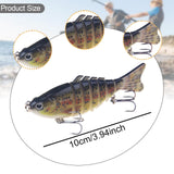 Maxbell 5x Fishing Lures Slow Sinking Realistic Crankbaits for Perch Catfish Walleye