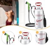 Maxbell Camping Shower Portable Pressure Sprayer for Pet Shower Cleaning Dogs Hiking