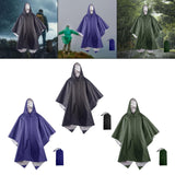 Maxbell Rain Poncho with Hood Portable Reusable Rainwear for Men Women Adults
