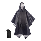 Maxbell Rain Poncho with Hood Portable Reusable Rainwear for Men Women Adults