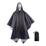 Maxbell Rain Poncho with Hood Portable Reusable Rainwear for Men Women Adults