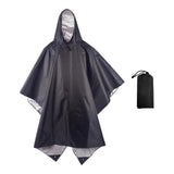 Maxbell Rain Poncho with Hood Portable Reusable Rainwear for Men Women Adults