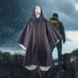 Maxbell Rain Poncho with Hood Portable Reusable Rainwear for Men Women Adults