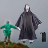 Maxbell Rain Poncho with Hood Portable Reusable Rainwear for Men Women Adults
