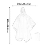 Maxbell Rain Poncho with Hood Portable Reusable Rainwear for Men Women Adults
