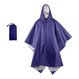 Maxbell Rain Poncho with Hood Portable Reusable Rainwear for Men Women Adults