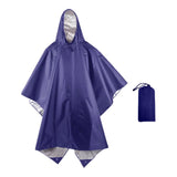 Maxbell Rain Poncho with Hood Portable Reusable Rainwear for Men Women Adults