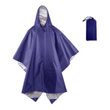 Maxbell Rain Poncho with Hood Portable Reusable Rainwear for Men Women Adults