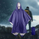 Maxbell Rain Poncho with Hood Portable Reusable Rainwear for Men Women Adults