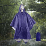 Maxbell Rain Poncho with Hood Portable Reusable Rainwear for Men Women Adults