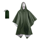 Maxbell Rain Poncho with Hood Portable Reusable Rainwear for Men Women Adults