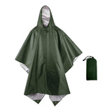 Maxbell Rain Poncho with Hood Portable Reusable Rainwear for Men Women Adults