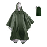 Maxbell Rain Poncho with Hood Portable Reusable Rainwear for Men Women Adults