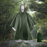 Maxbell Rain Poncho with Hood Portable Reusable Rainwear for Men Women Adults