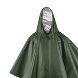 Maxbell Rain Poncho with Hood Portable Reusable Rainwear for Men Women Adults