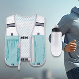 Maxbell Hydration Vest Lightweight Daypack Sport Bag for Men Women Marathoner Hiking Light Blue