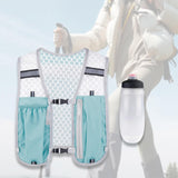 Maxbell Hydration Vest Lightweight Daypack Sport Bag for Men Women Marathoner Hiking Light Blue