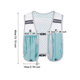 Maxbell Hydration Vest Lightweight Daypack Sport Bag for Men Women Marathoner Hiking Light Blue