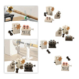 Maxbell DIY Winding Machine Fishing Tools Rod Dryer Rod Building Machine Accessories Pedal alloy stand