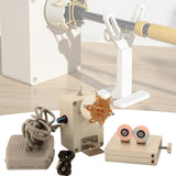 Maxbell DIY Winding Machine Fishing Tools Rod Dryer Rod Building Machine Accessories Pedal alloy stand