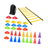 Maxbell Football Training Equipment Speed Agility Training Set for Soccer Teen Kids 34Pcs