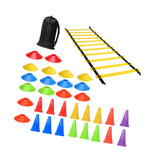 Maxbell Football Training Equipment Speed Agility Training Set for Soccer Teen Kids 34Pcs