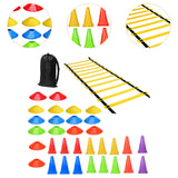 Maxbell Football Training Equipment Speed Agility Training Set for Soccer Teen Kids 34Pcs