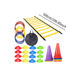 Maxbell Football Training Equipment Speed Agility Training Set for Soccer Teen Kids 46Pcs