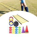 Maxbell Football Training Equipment Speed Agility Training Set for Soccer Teen Kids 46Pcs