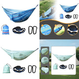 Maxbell Camping Hammock Attached Carry Bag Portable Hammock for Beach Patio Outsides blue