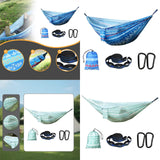 Maxbell Camping Hammock Attached Carry Bag Portable Hammock for Beach Patio Outsides blue